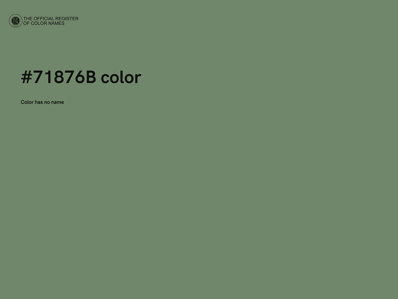 #71876B color image