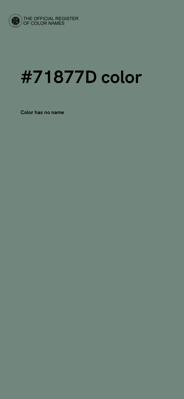 #71877D color image