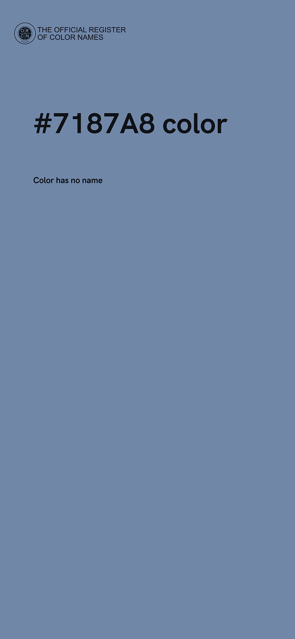 #7187A8 color image