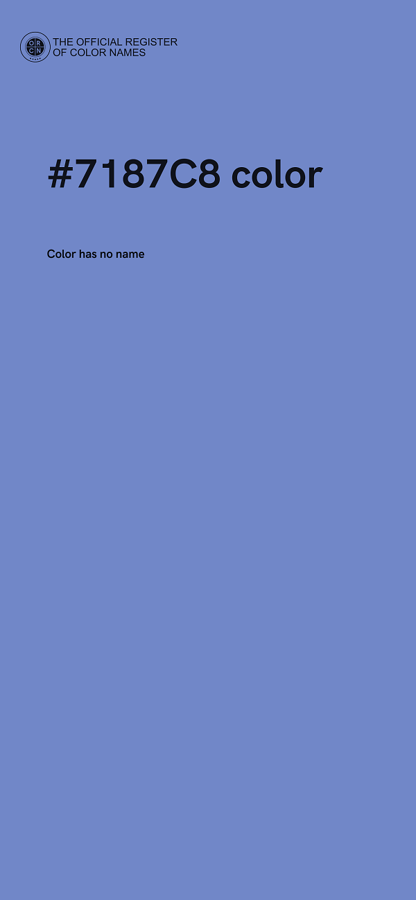 #7187C8 color image