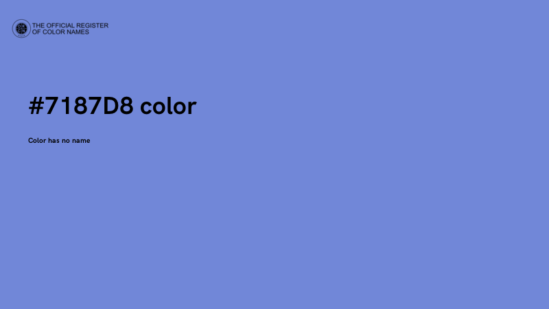 #7187D8 color image