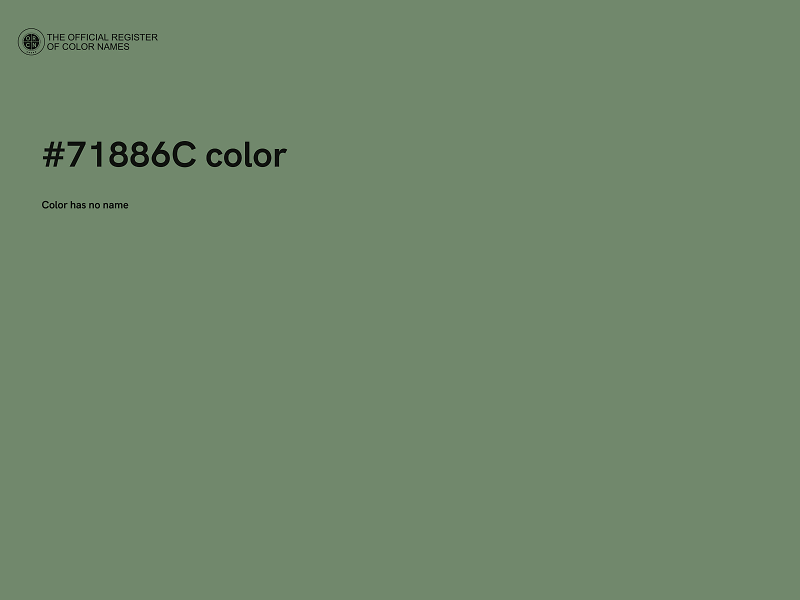 #71886C color image