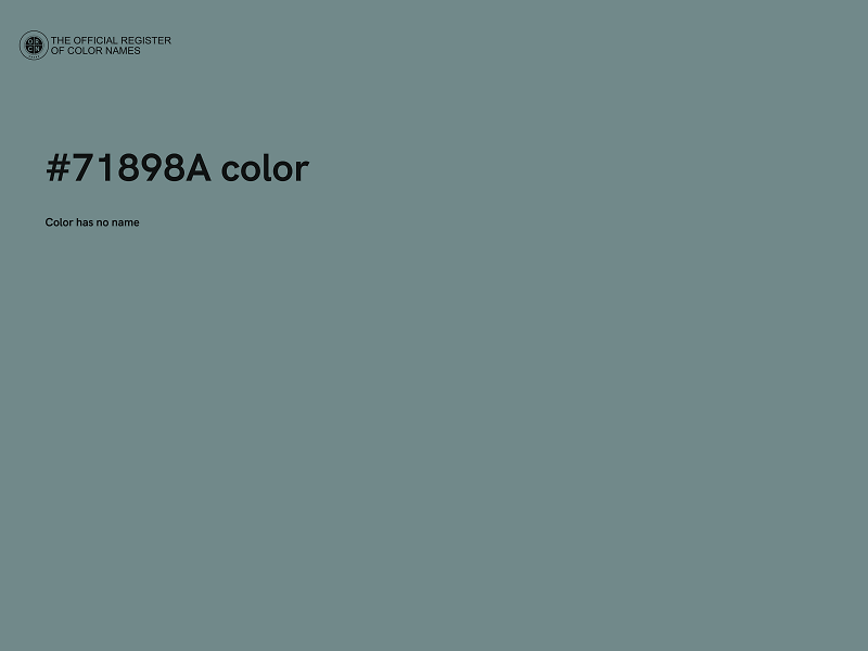 #71898A color image