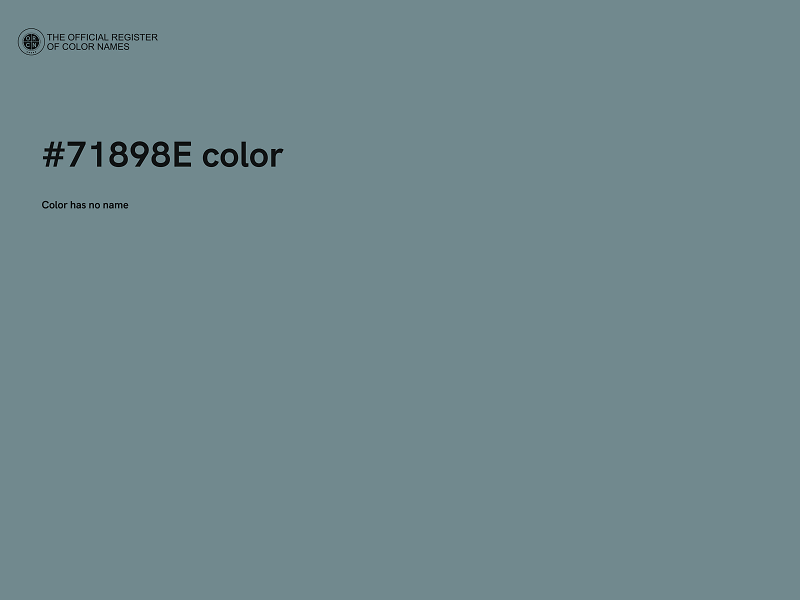 #71898E color image