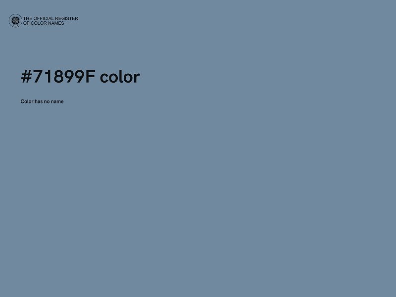 #71899F color image