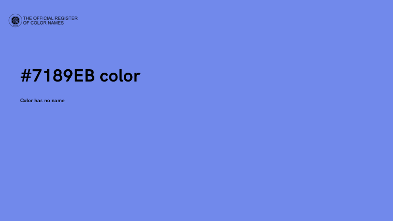 #7189EB color image