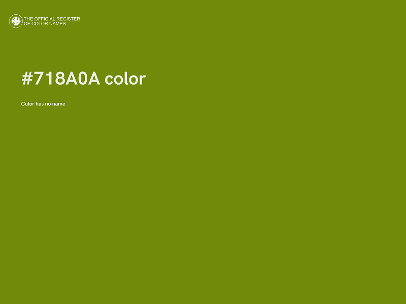 #718A0A color image