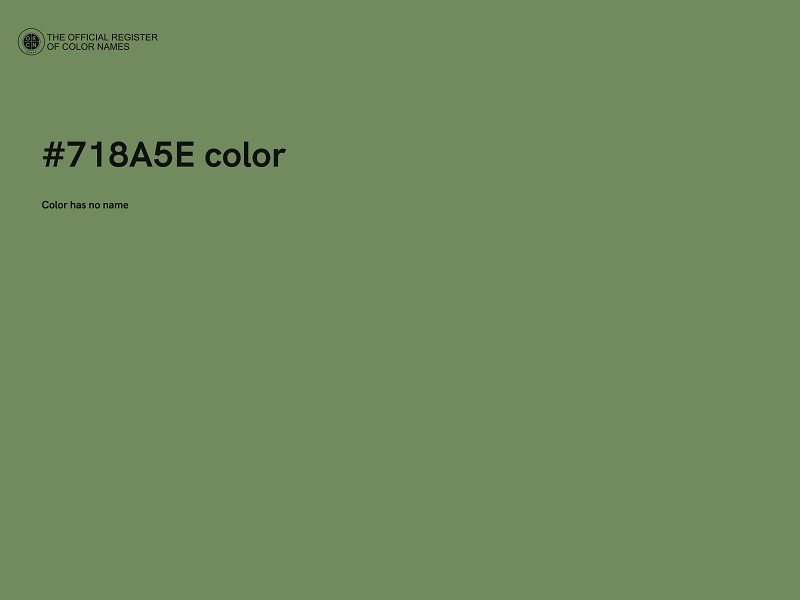 #718A5E color image