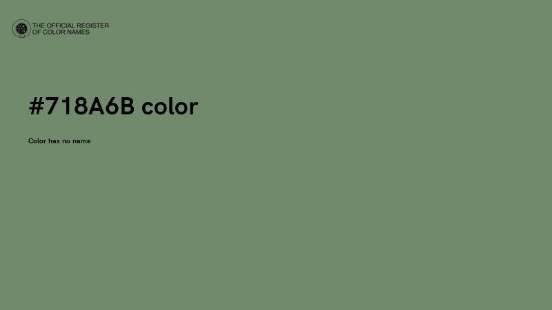 #718A6B color image