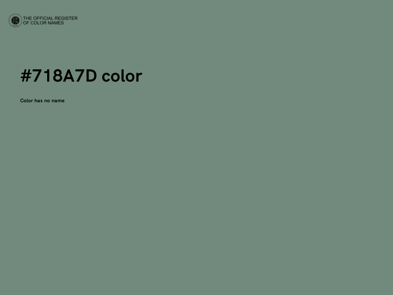 #718A7D color image