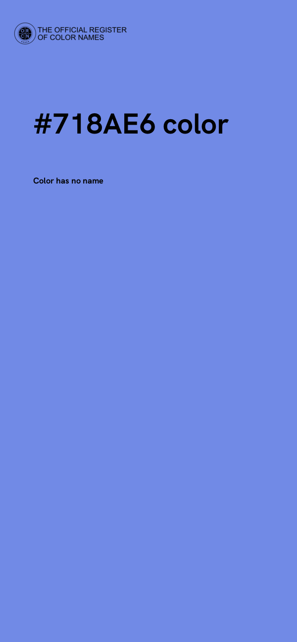 #718AE6 color image