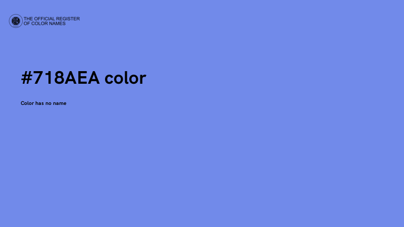 #718AEA color image