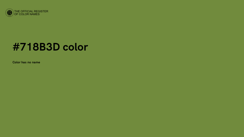 #718B3D color image