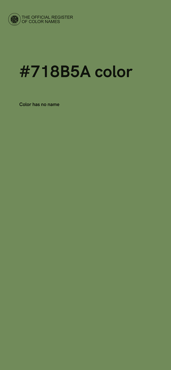 #718B5A color image