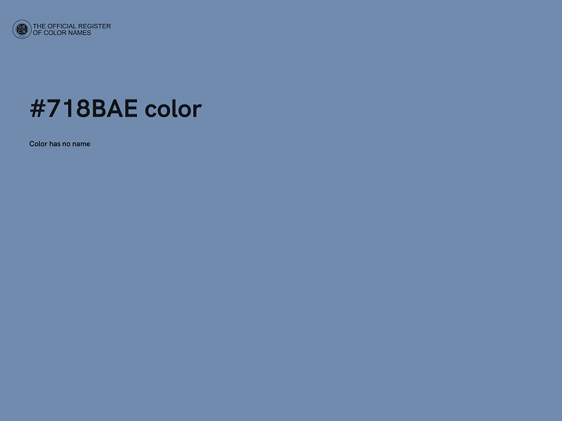 #718BAE color image