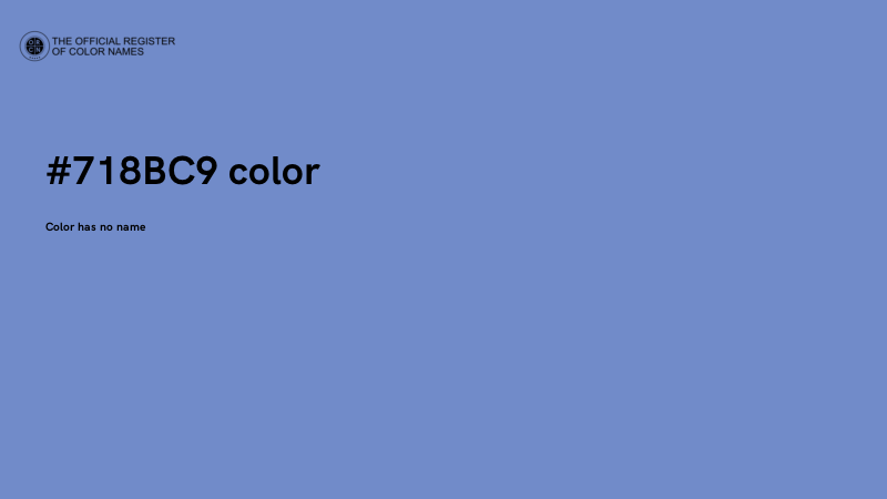 #718BC9 color image