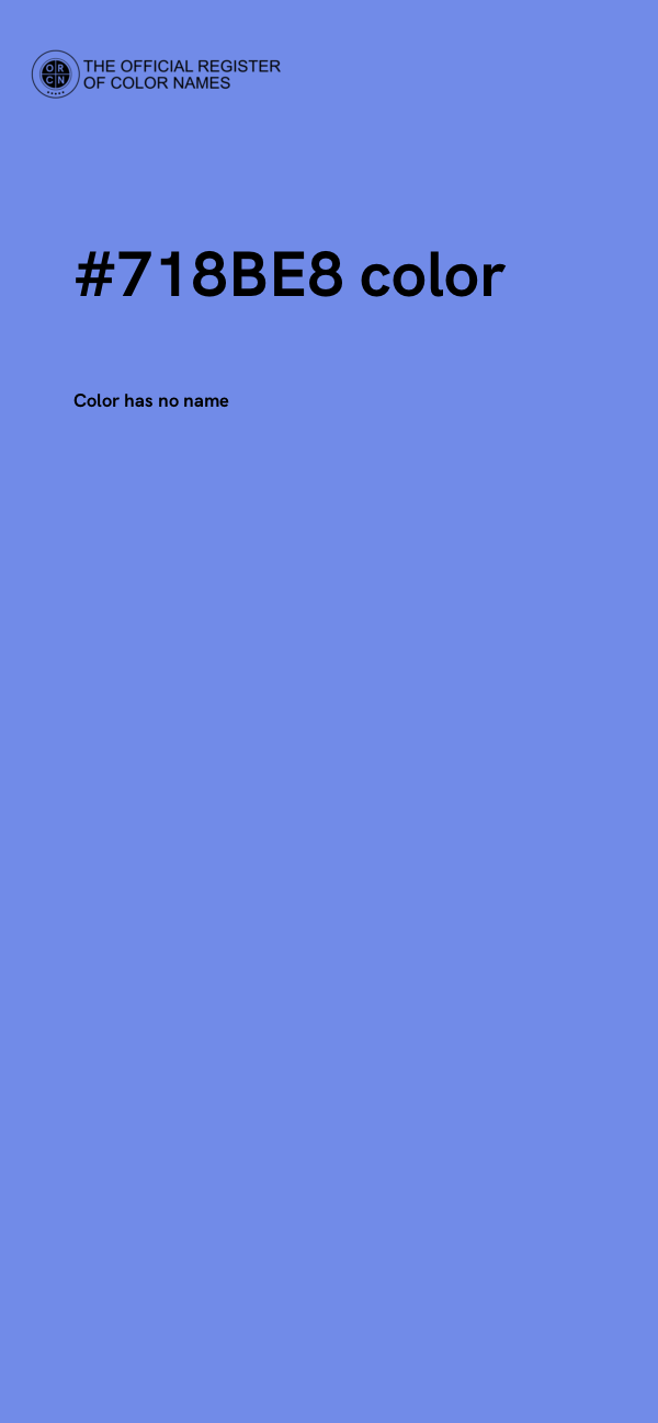 #718BE8 color image