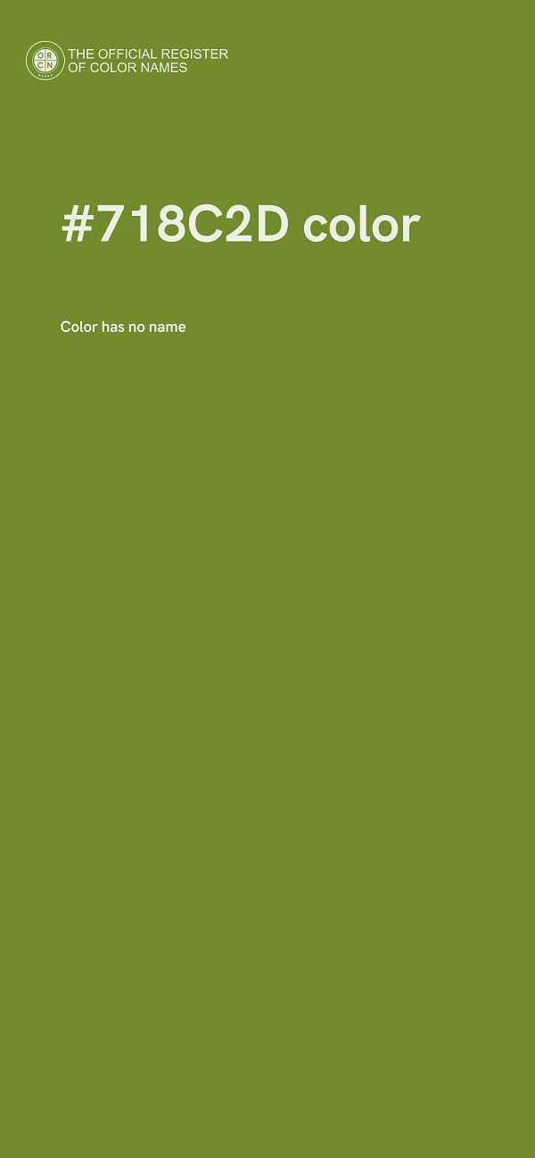 #718C2D color image