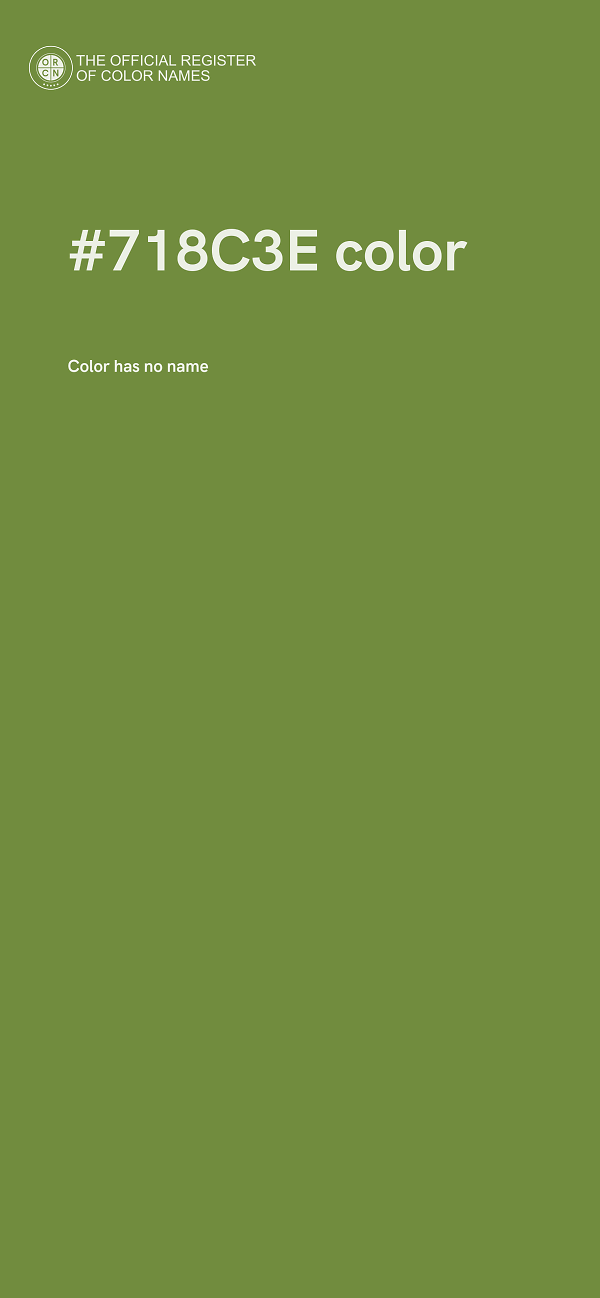 #718C3E color image