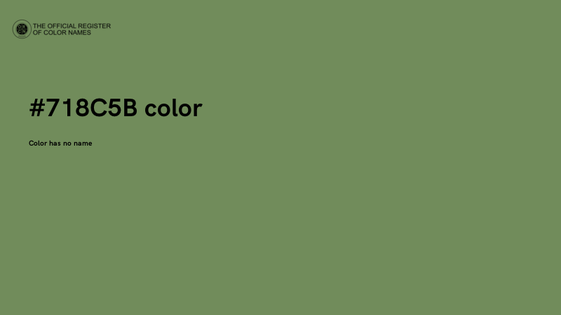 #718C5B color image