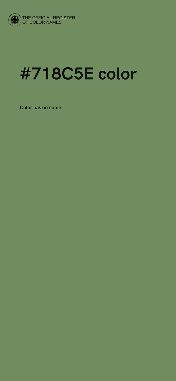 #718C5E color image