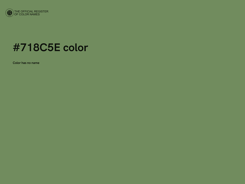 #718C5E color image