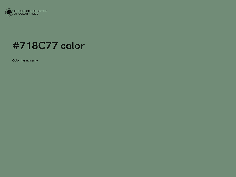 #718C77 color image