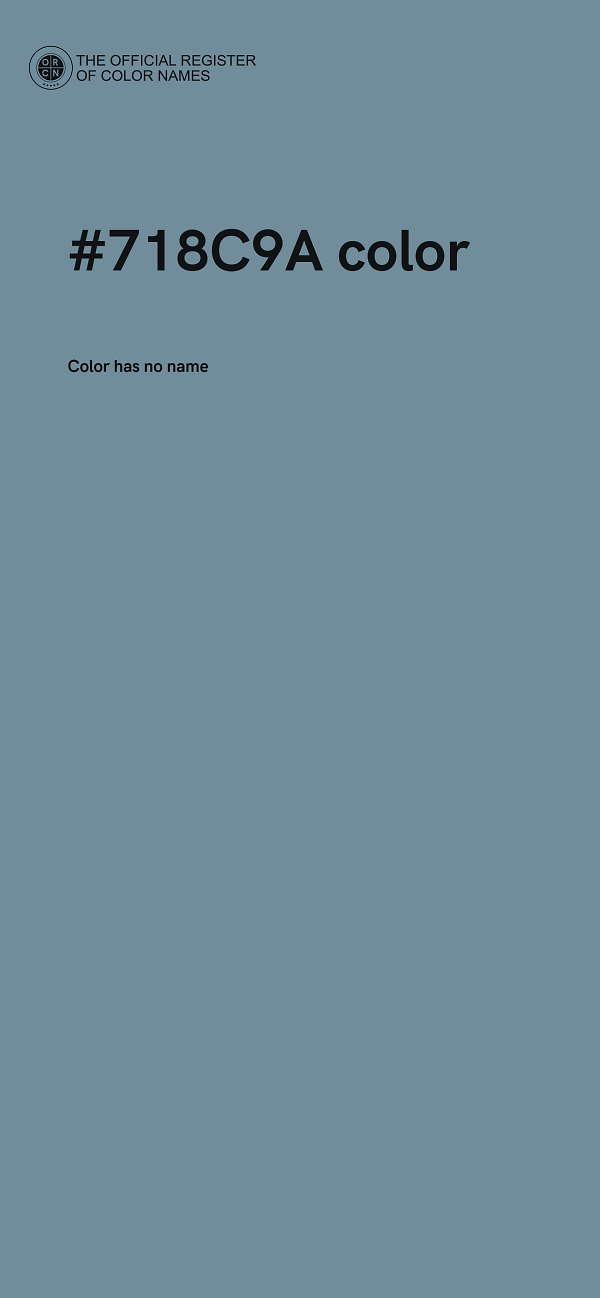 #718C9A color image