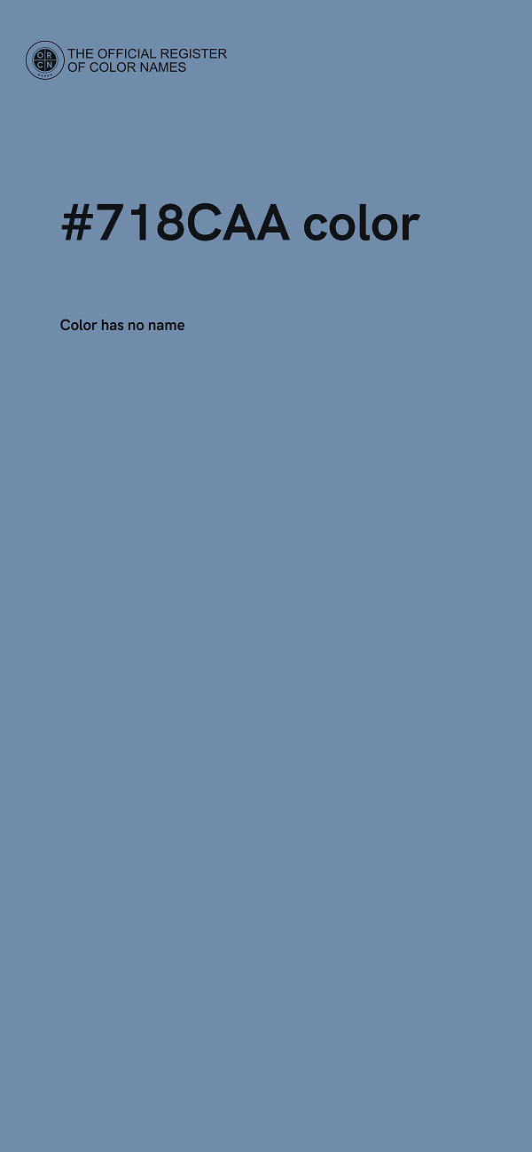 #718CAA color image