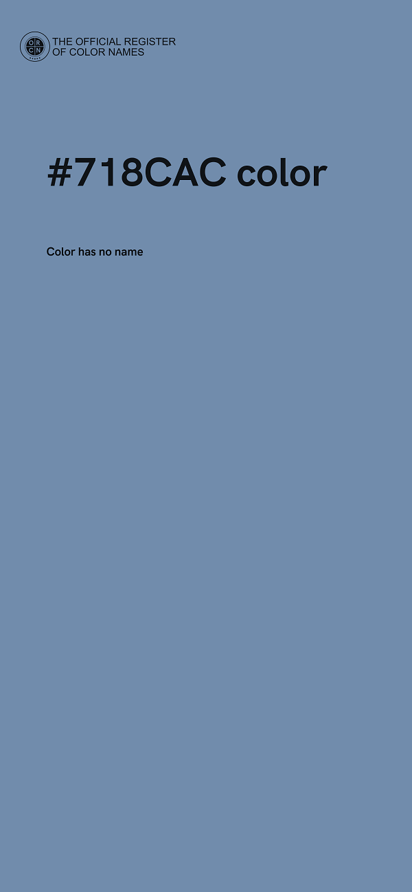 #718CAC color image