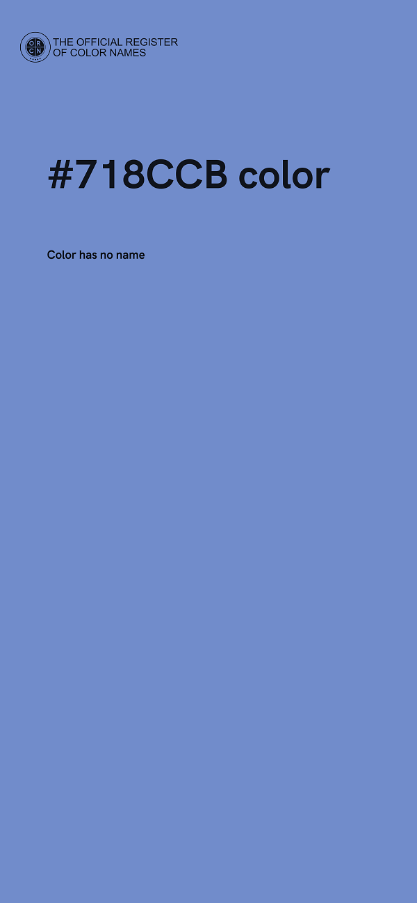 #718CCB color image