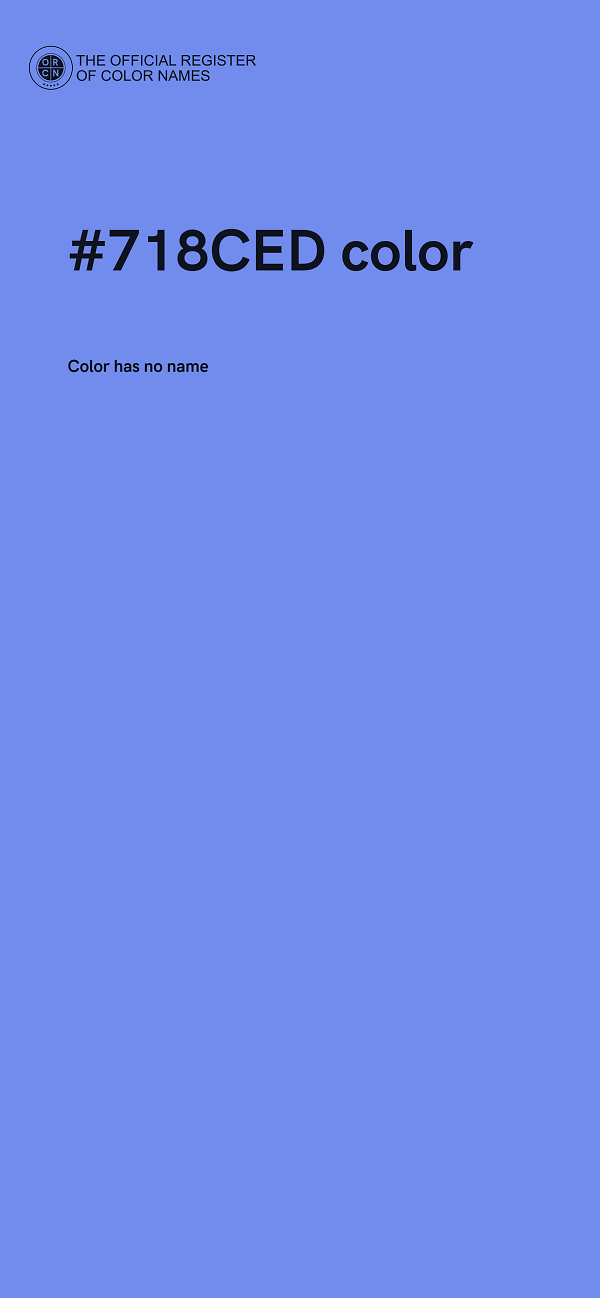 #718CED color image