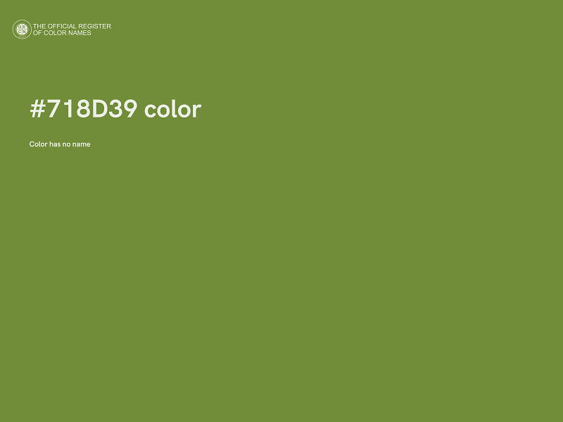 #718D39 color image