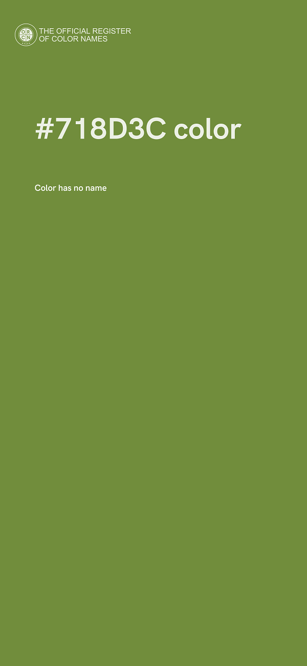 #718D3C color image
