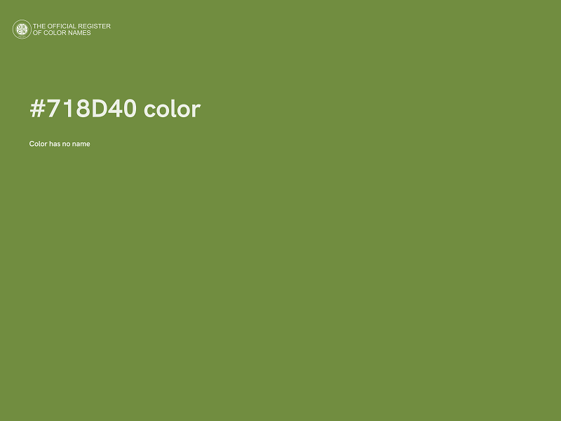 #718D40 color image