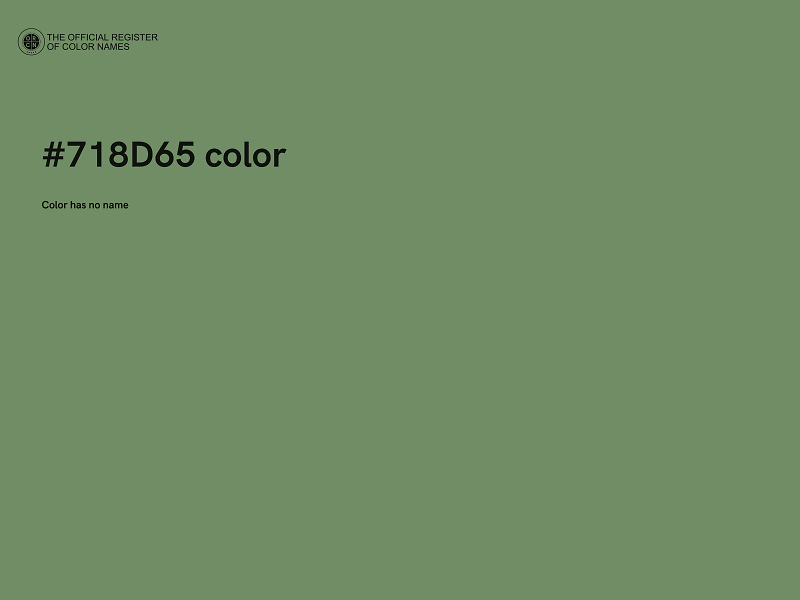 #718D65 color image