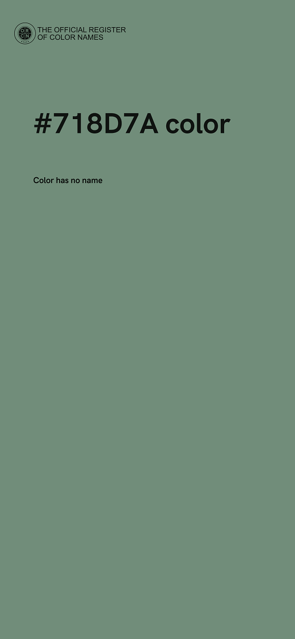 #718D7A color image