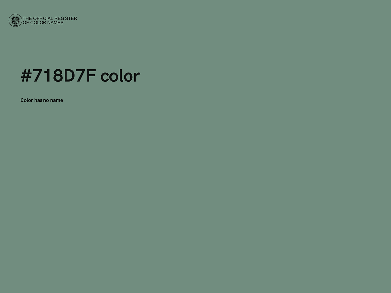 #718D7F color image