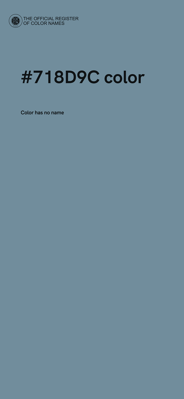 #718D9C color image