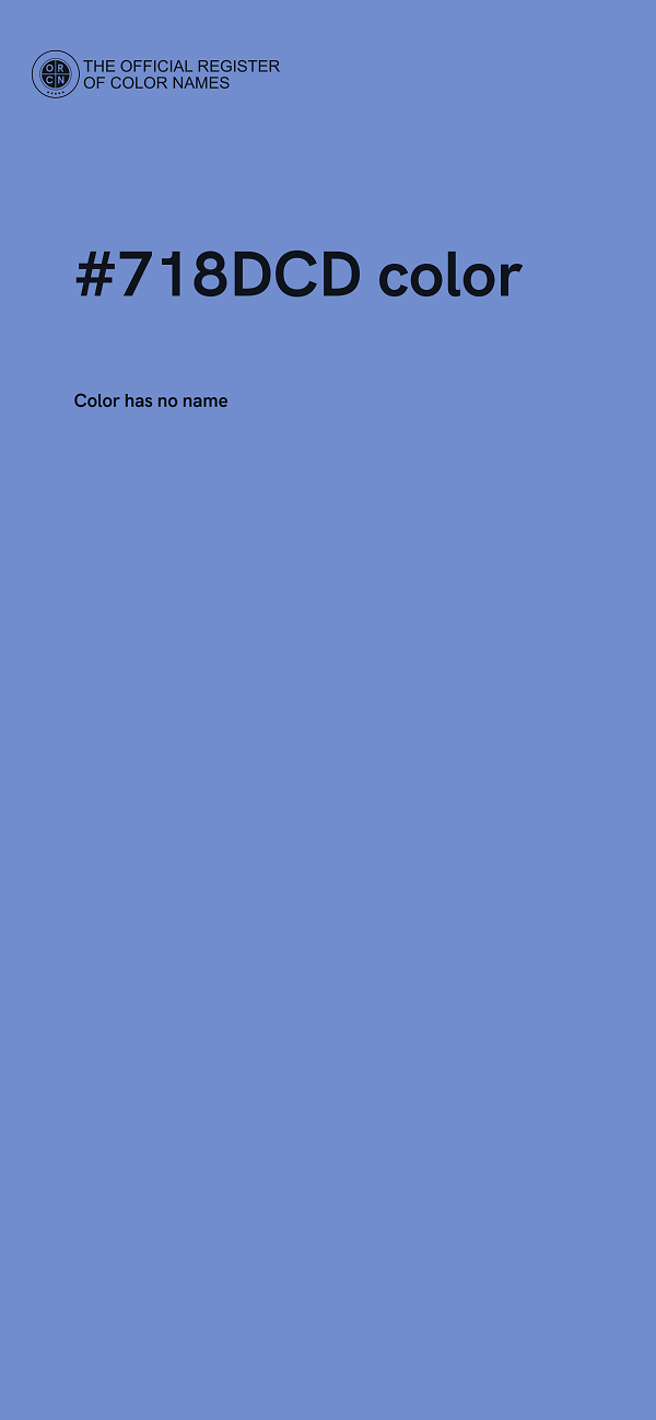 #718DCD color image