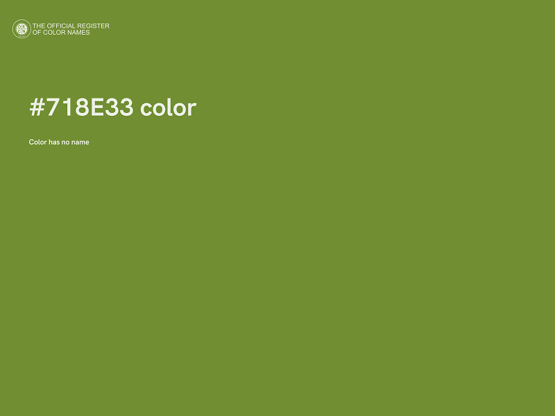 #718E33 color image