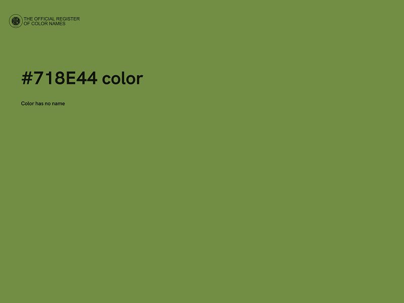 #718E44 color image