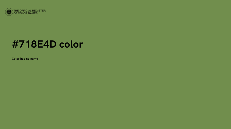 #718E4D color image