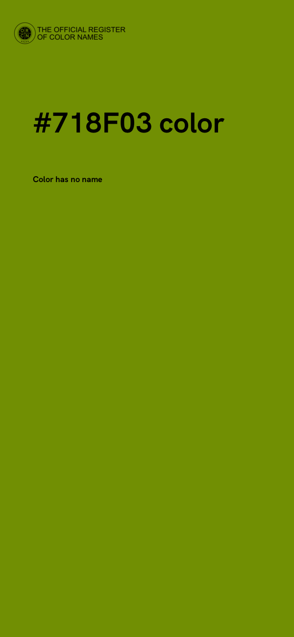 #718F03 color image