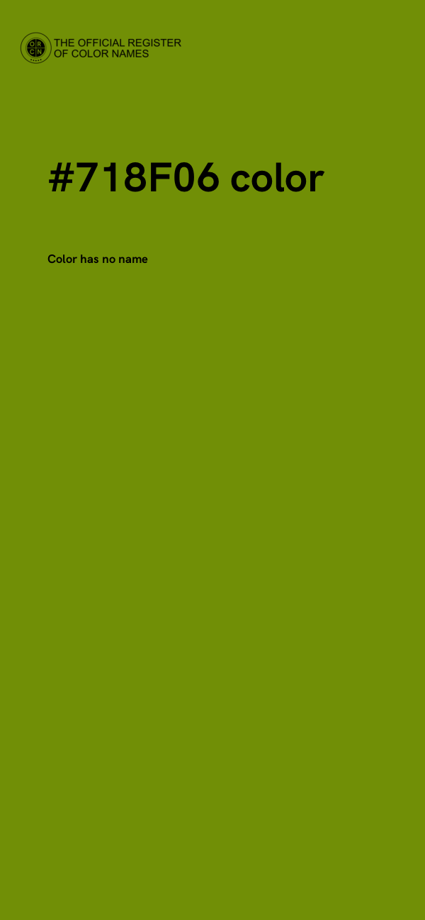 #718F06 color image