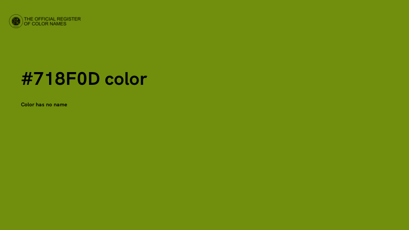 #718F0D color image