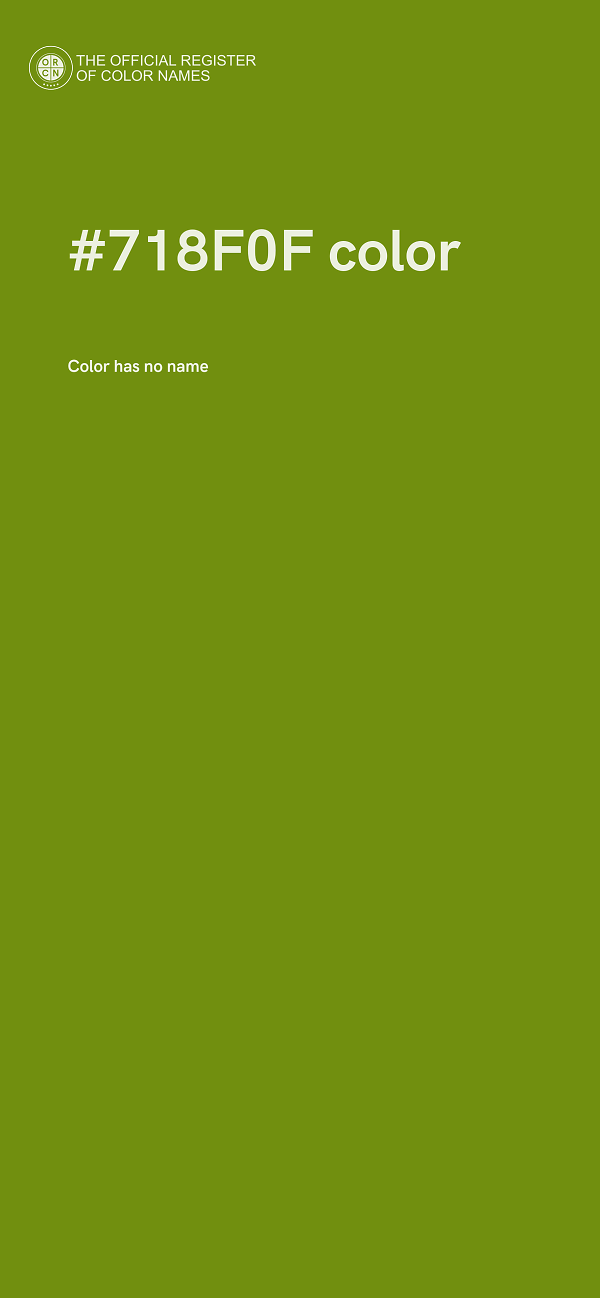 #718F0F color image