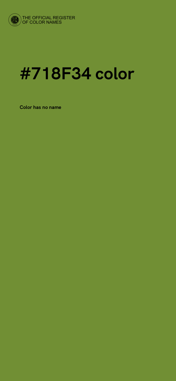 #718F34 color image