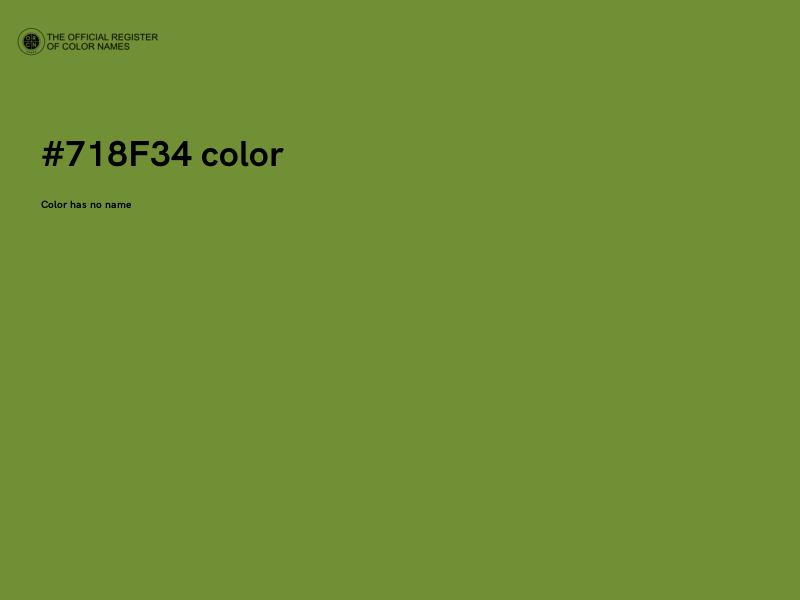 #718F34 color image