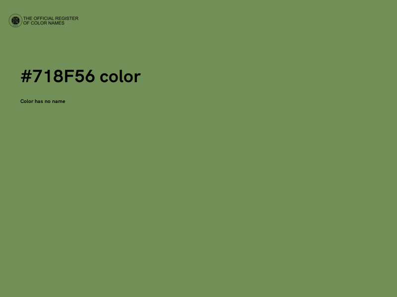 #718F56 color image